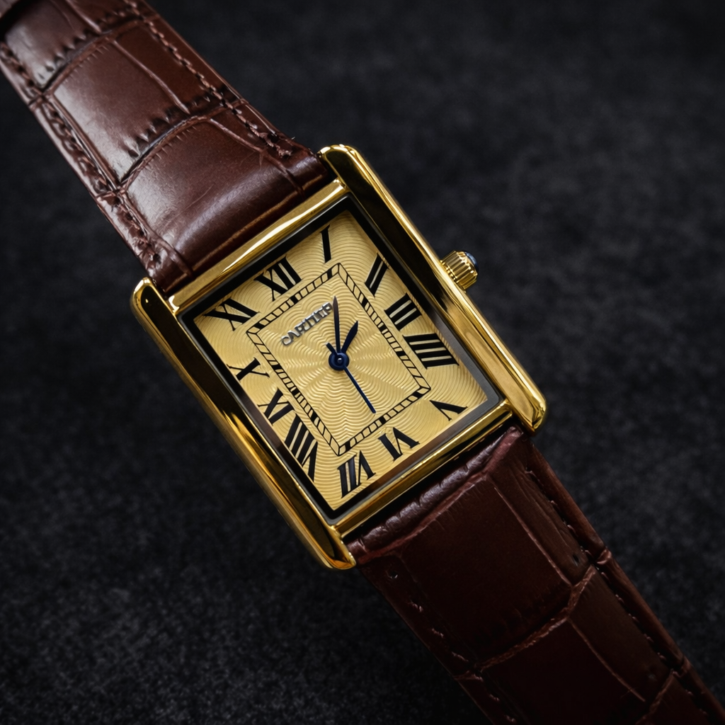 Cartier Quartz Wrist Watch || Analog Watch for Men