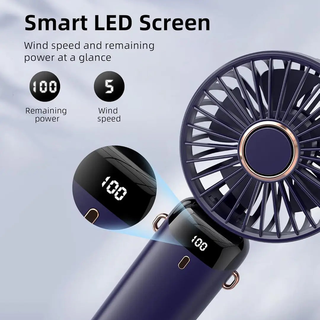 Mini Digital Rechargeable Fan ❄️