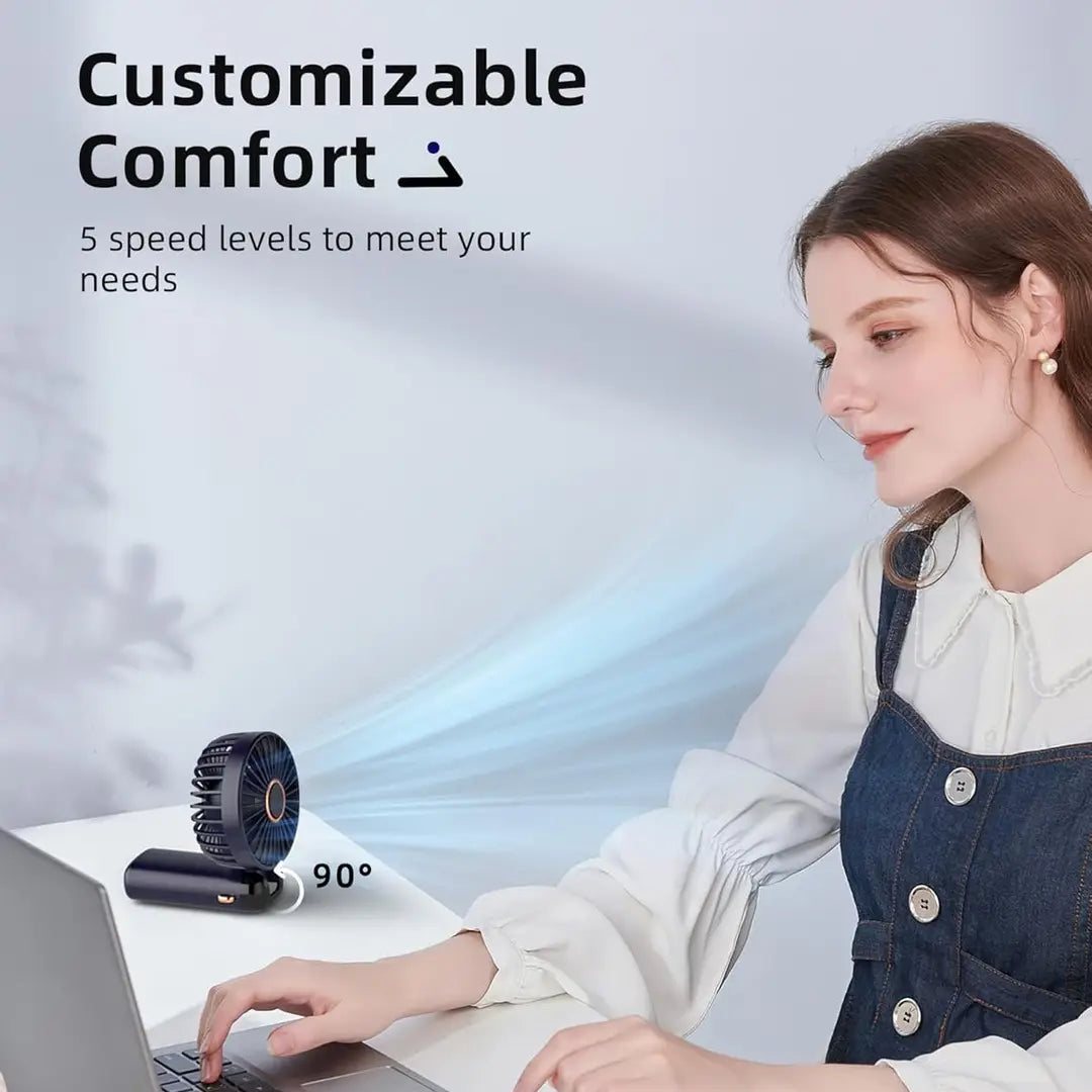 Mini Digital Rechargeable Fan ❄️