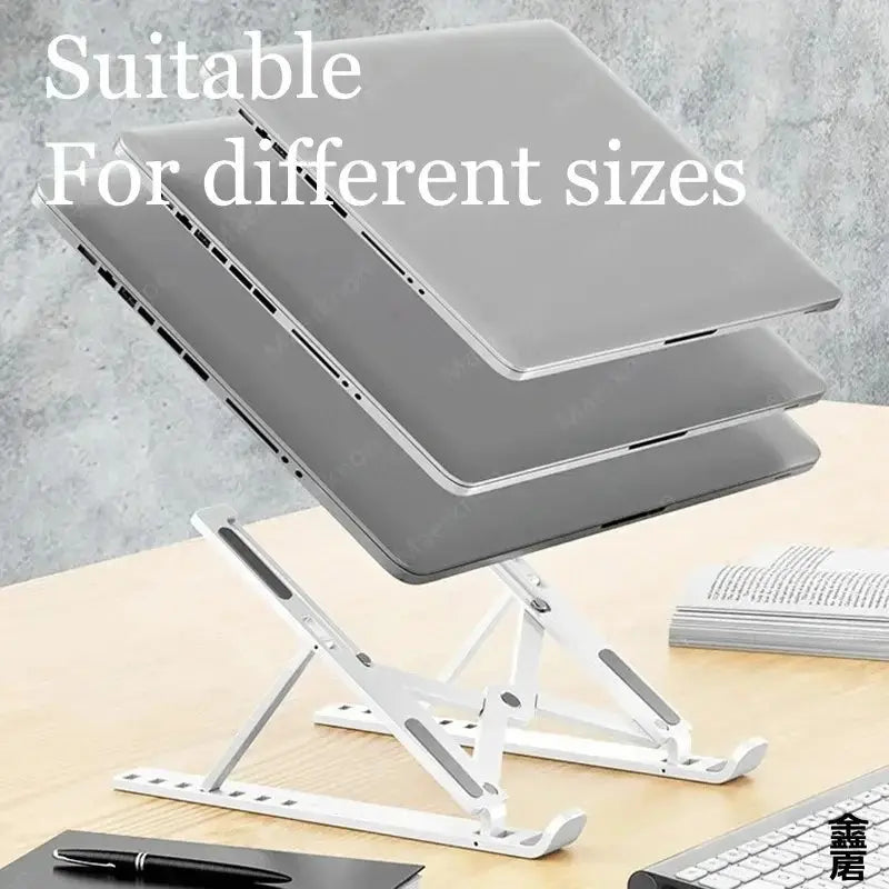 Portable Aluminum 💻Laptop Stand || 10–17 Inch Laptops