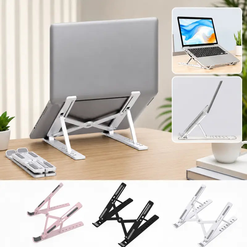 Portable Aluminum 💻Laptop Stand || 10–17 Inch Laptops