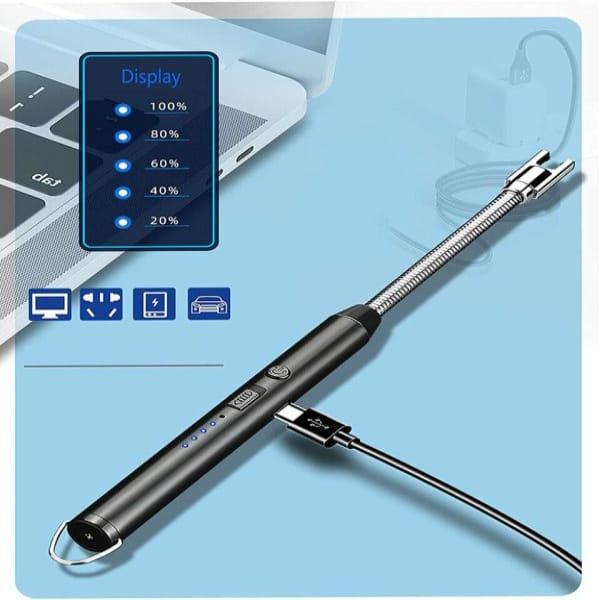USB Rechargeable Electric Lighter🔥 Black Metal