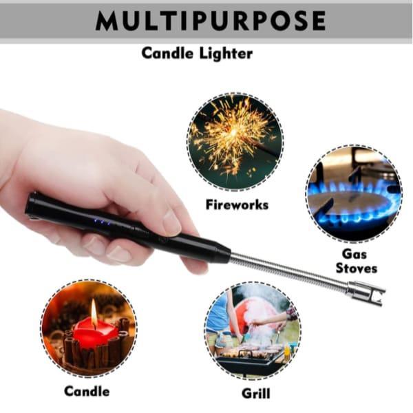 USB Rechargeable Electric Lighter🔥 Black Metal